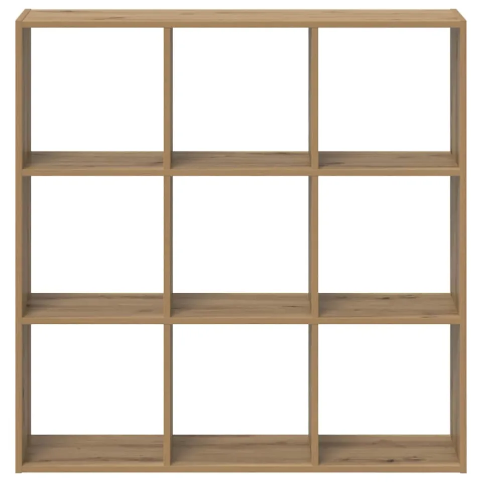 vidaXL Boekenkast 102x32x102 cm bewerkt hout artisanaal eikenkleurig, foto 3