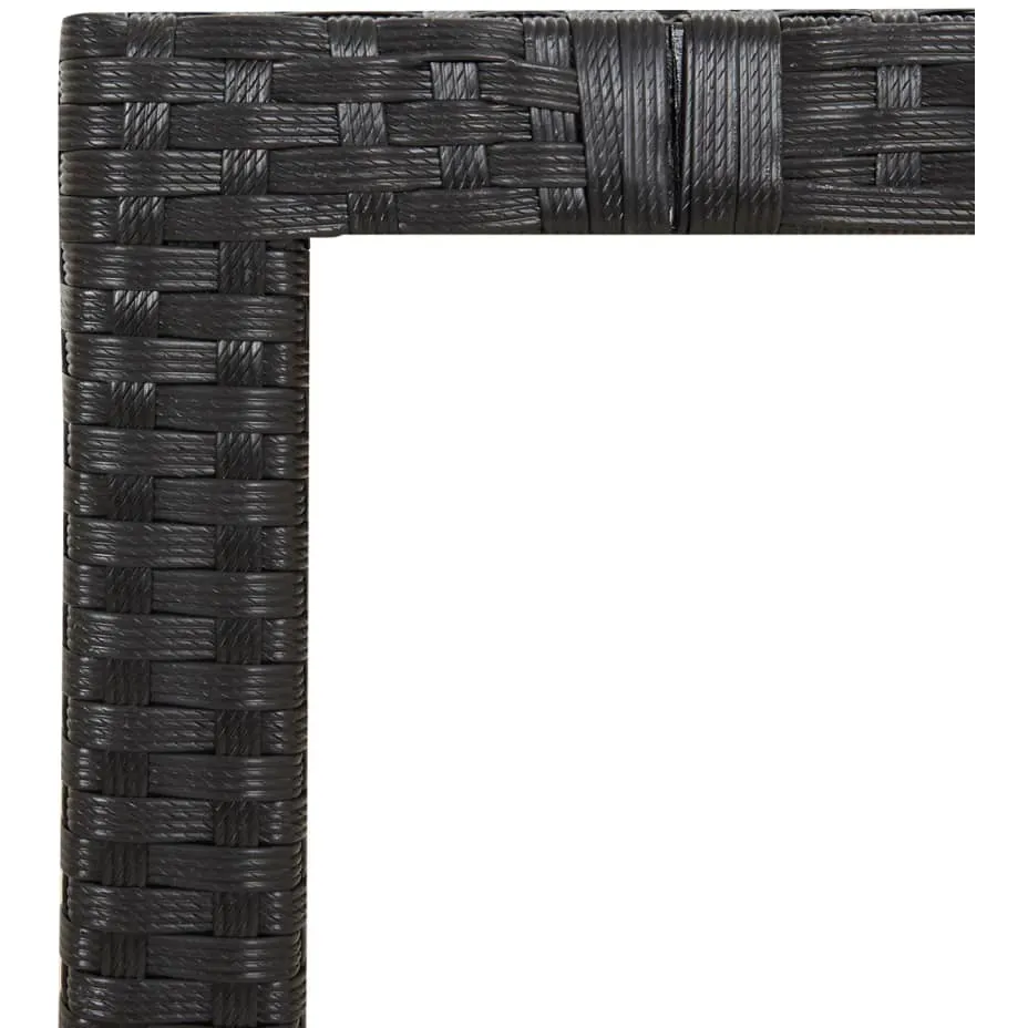 vidaXL 7-delige Tuinset met kussens poly rattan zwart, foto 4