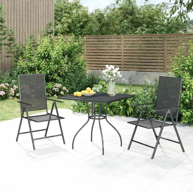 vidaXL 3-delige Tuinset staal antracietkleurig, foto 2