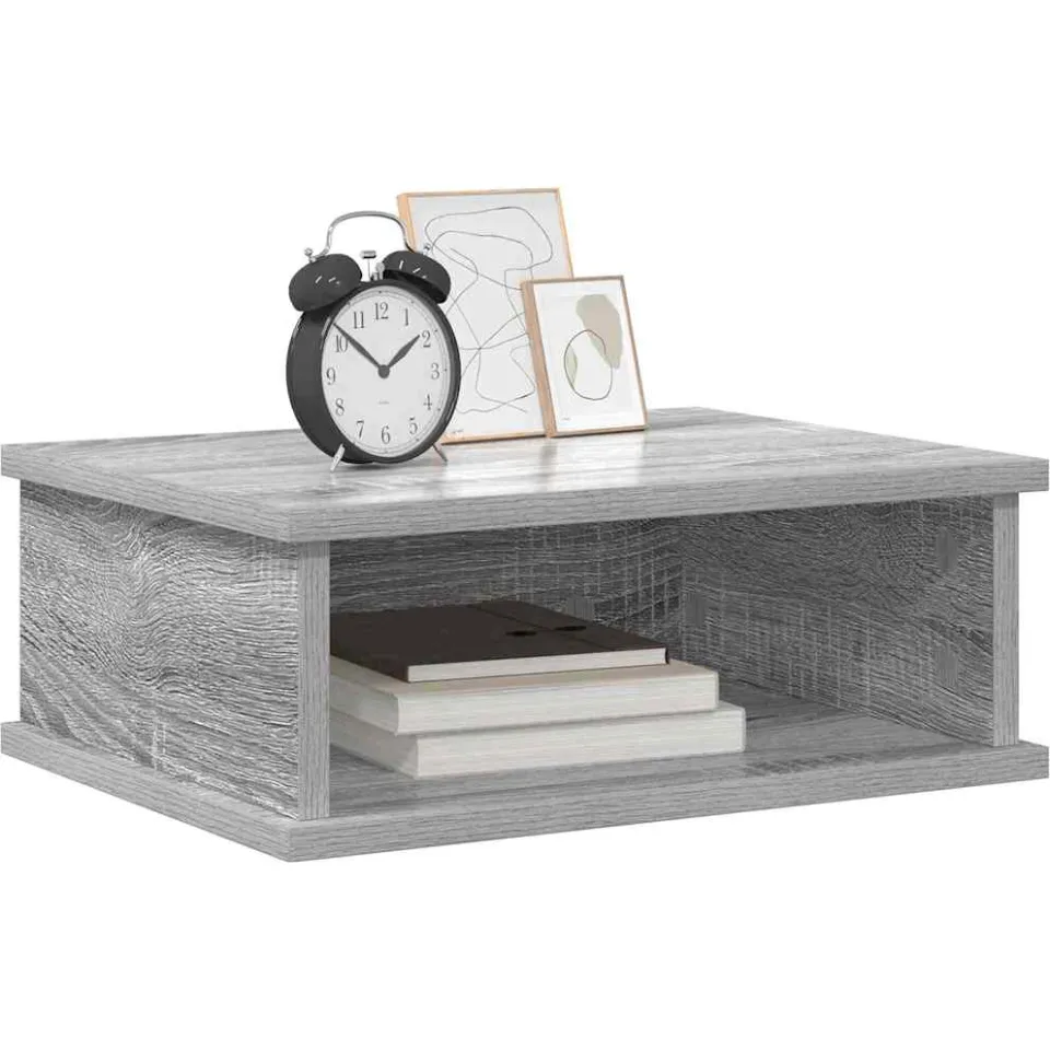 vidaXL Nachtkastje 2 st Grijs Sonoma 40 x 31 x 15 cm Bewerkt hout