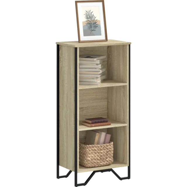 vidaXL Boekenkast 50x31x106 cm bewerkt hout sonoma eikenkleurig Bruin
