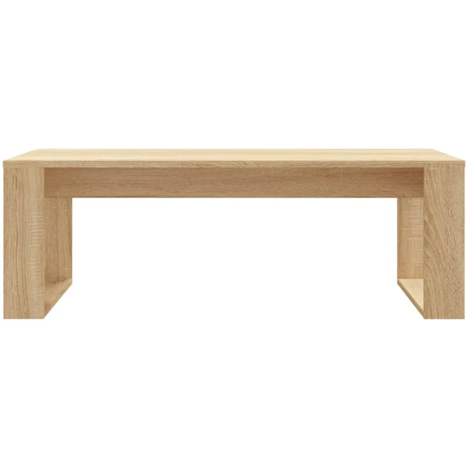 vidaXL Salontafel 102x50x35 cm bewerkt hout sonoma eikenkleurig Bruin