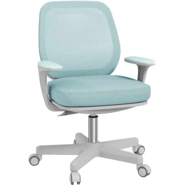 Vinona Ergonomische bureaustoel - Met ademende netrug - In hoogte verstelbaar en 360° draaibaar - 55 x 48 x 82,5-94,5 cm - Groen