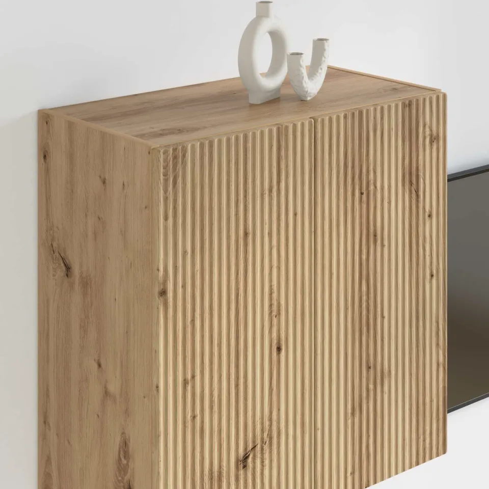 vidaXL TV-wandkast 59,5 x 31 x 60 cm Artisan Eiken Bewerkt hout, foto 4