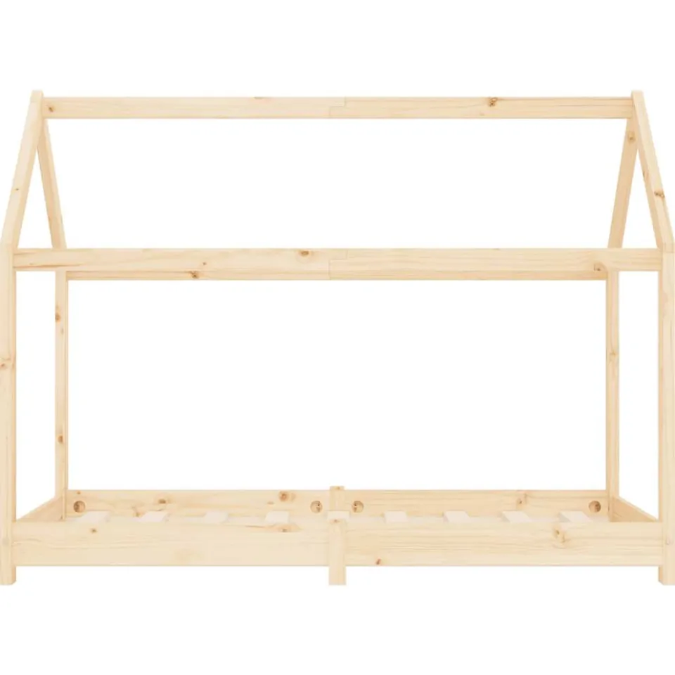 vidaXL Kinderbedframe massief grenenhout 80x160 cm bruin, foto 3