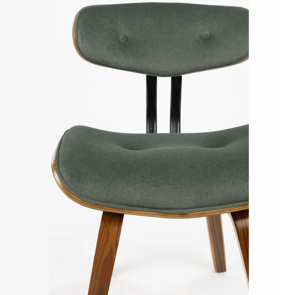 Dutchbone Blackwood eetkamerstoel groen, foto 8