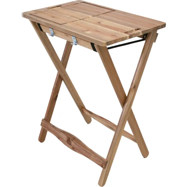 SenS-Line inklapbare BBQ bijzettafel - Acacia Licht bruin