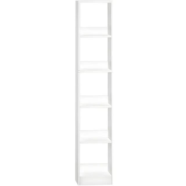 Happiq Boekenkast – Voor Woonkamer – Kubus Boekenkast met Open Opbergvakken en Display Planken – Wit White
