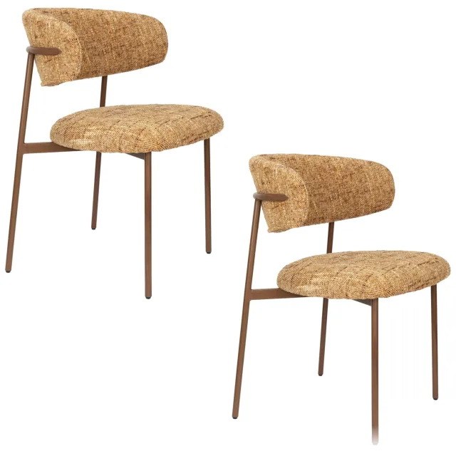 Housecraft Living Claes eetkamerstoel geel