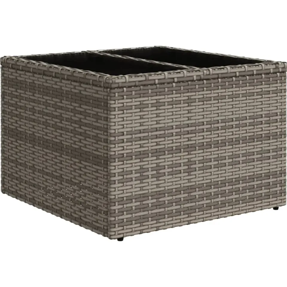 vidaXL 8-delige tuinbankset met kussens, grijs polyrotan, foto 3