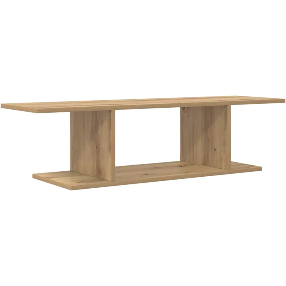 vidaXL Tv-meubelset 103 x 30 x 26,5 cm Bruin Bewerkt hout Beige