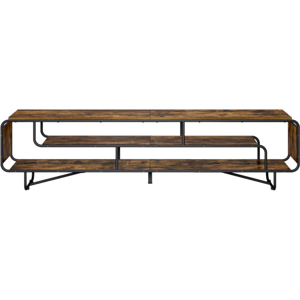 vidaXL TV-standaard 180 x 36 x 45 cm Gerookt eiken Bewerkt hout Bruin