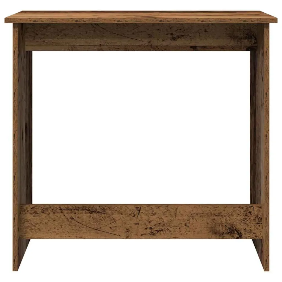 vidaXL Bureau 80x40x75 cm bewerkt hout oud houtkleurig bruin, foto 4