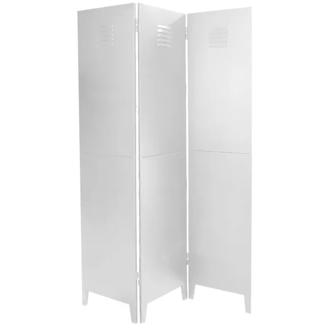 Urban Living METALEN SCHERM 3 PANELEN 120XH170CM Wit