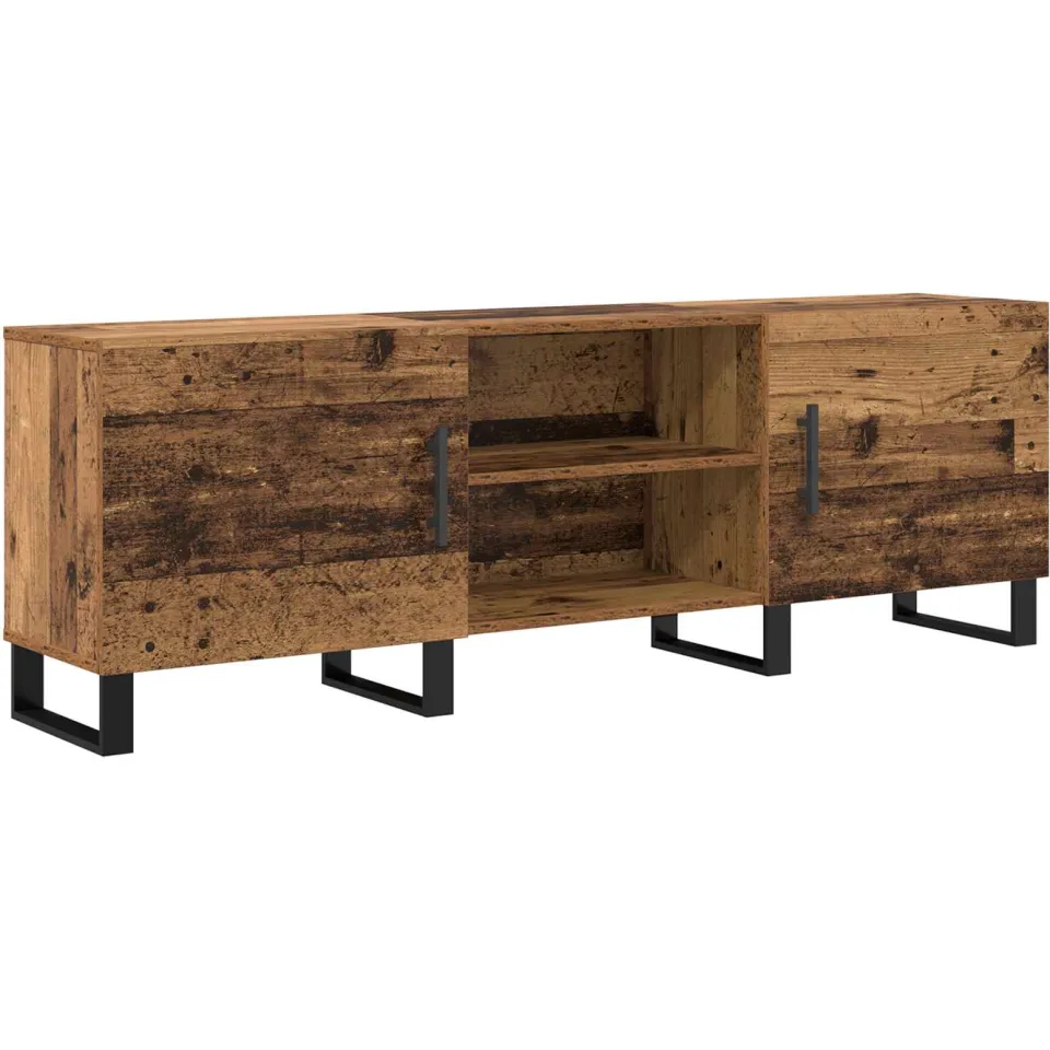 vidaXL TV-kast 150 x 30 x 50 cm Oud Hout Bewerkt hout bruin, foto 3