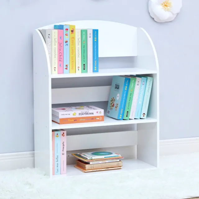 Teamson Kids Houten Boekenkast Voor Kinder - Kinderslaapkamer - Wit - 59,7 cm Lang