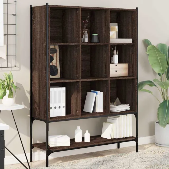 vidaXL Bookcase 10-laags Medium Brown Oak Bruin