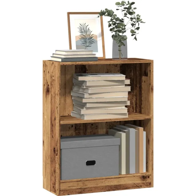 vidaXL Boekenkast 60x24x76 cm bewerkt hout oud houtkleurig Bruin
