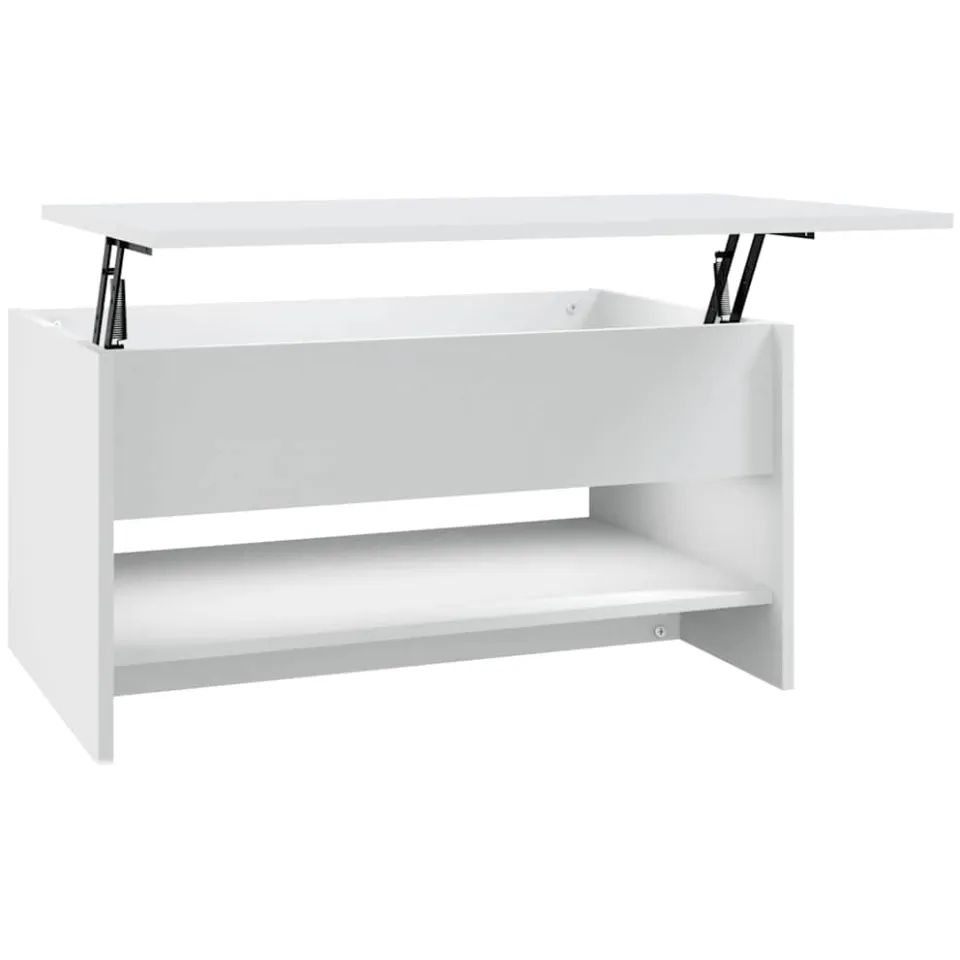 vidaXL Salontafel 80x50x40 cm bewerkt hout wit