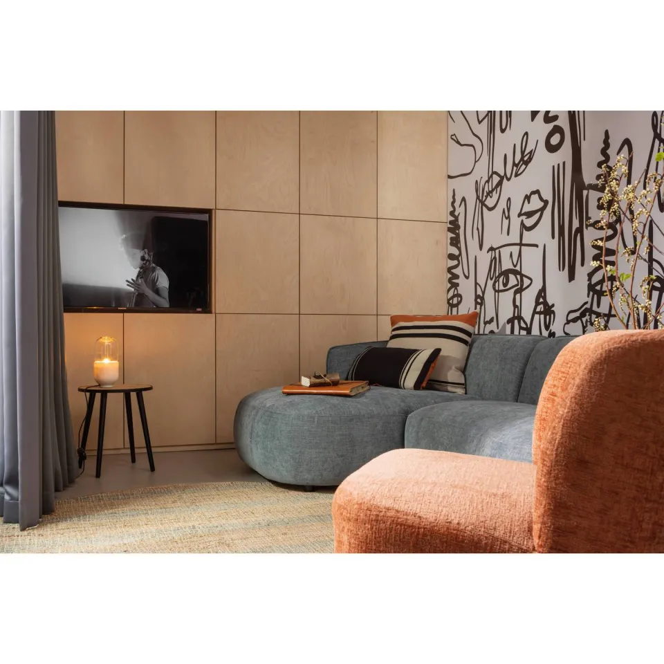 WOOOD Atty Draaifauteuil - Grove Melange - Grijs - 75x74x65, foto 5