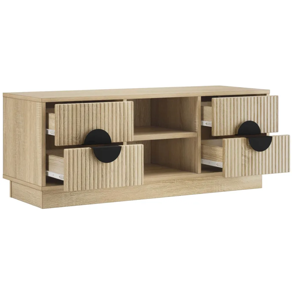 vidaXL Tv-meubel VENRAY 101 x 36,5 x 40 cm Sonoma Eiken