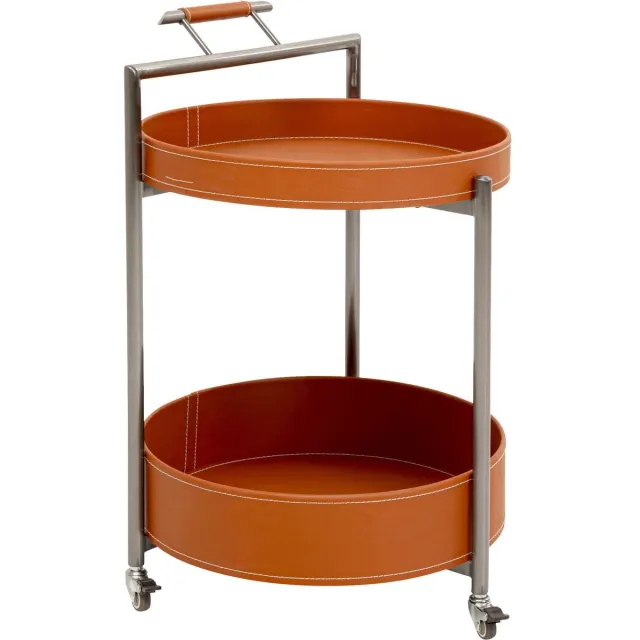 Kare Design Dienbladtafel Tango rond Kare Design Bruin