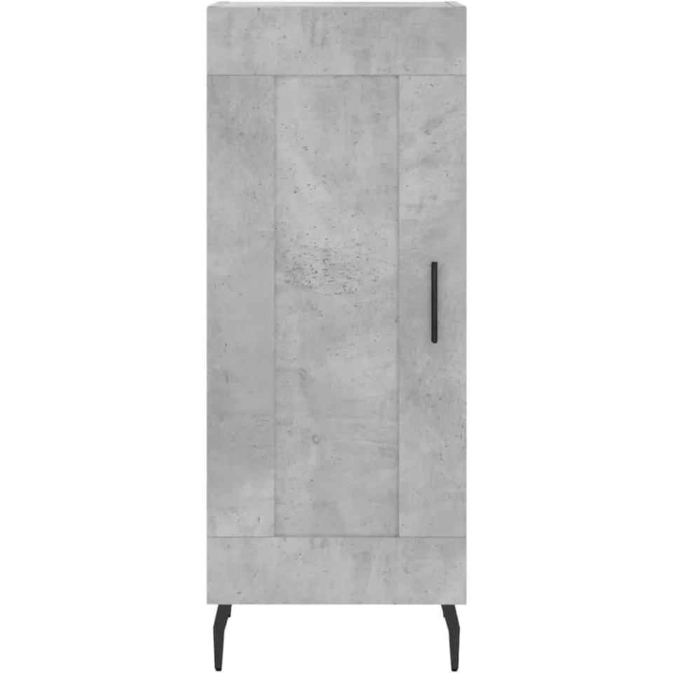 vidaXL Dressoir 34,5x34x90 cm bewerkt hout betongrijs grijs