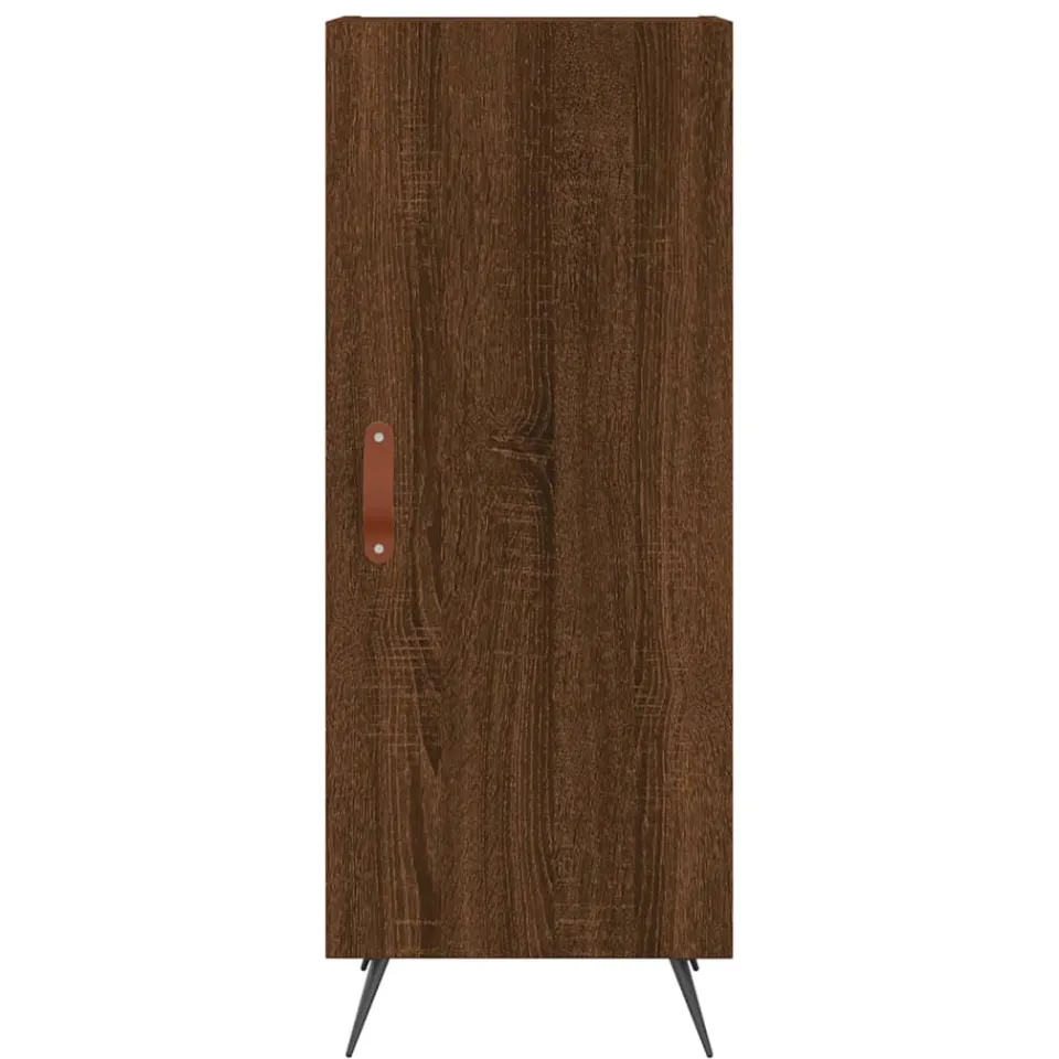 vidaXL Dressoir 34,5x34x90 cm bewerkt hout bruin eikenkleur, foto 4