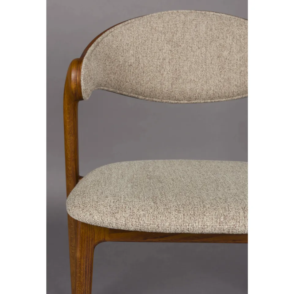 Dutchbone eetkamerstoel Babington walnoot, foto 8