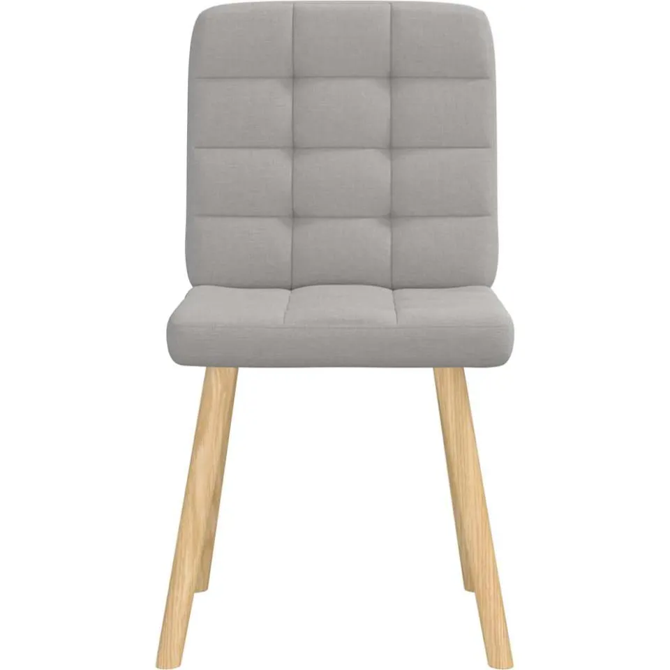 vidaXL Eetkamerstoelen 4 st stof wolk grijs, foto 4