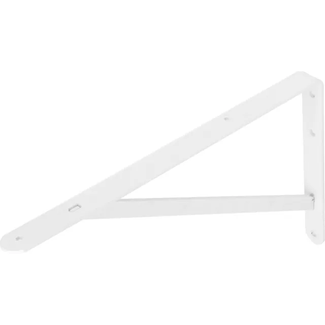 Wovar Plankdrager Wit Metaal 25 x 40 cm | Per Stuk grijs