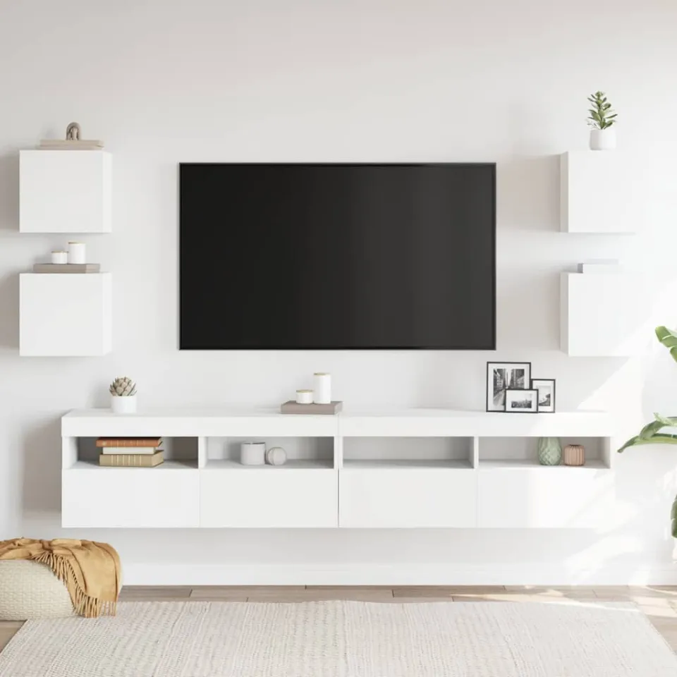 vidaXL Tv-wandmeubelen 4 st 30,5x30x30 cm wit, foto 2