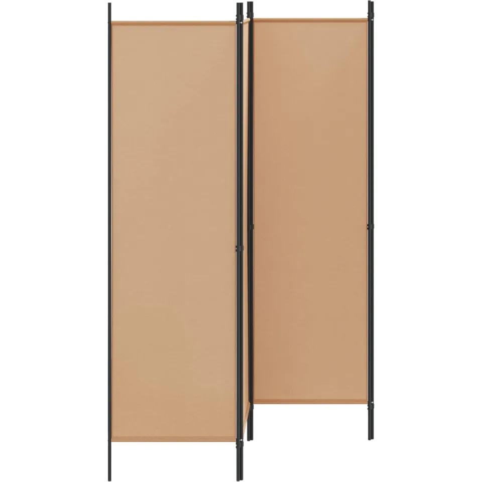 vidaXL 4-panelen roomdivider Beige 200 x 180 cm Stof, foto 2
