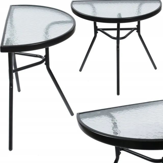 Jumi Tuintafel BALKON tafel voor balkonterras zwart