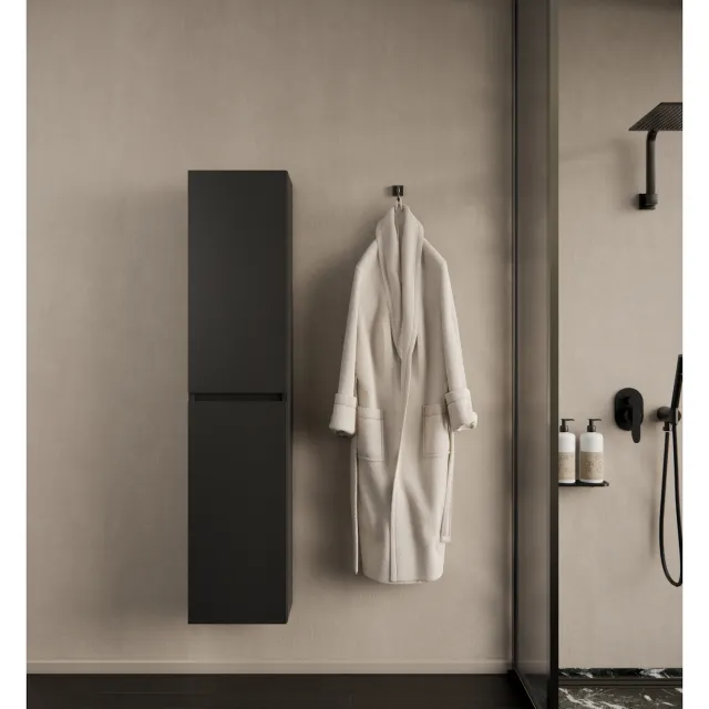 Gliss Design Badkamermeubelset Gliss Design Milan Met Lako Wastafel 140 cm Mat Zwart (Keuze Wastafel)