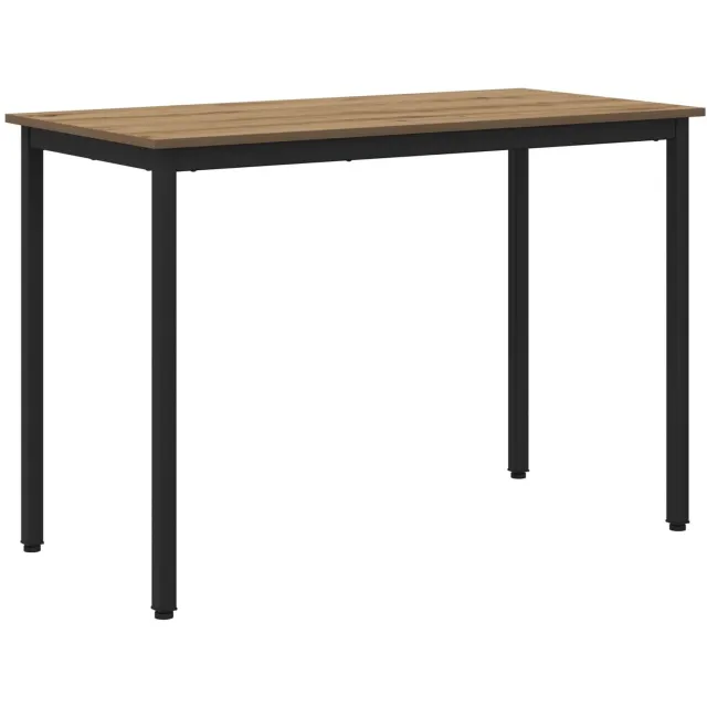 vidaXL Eettafels - 110 - x - 55 - x - 75 - cm - Bewerkt - hout - Artisanaal - eiken artisanaal eikenkleurig