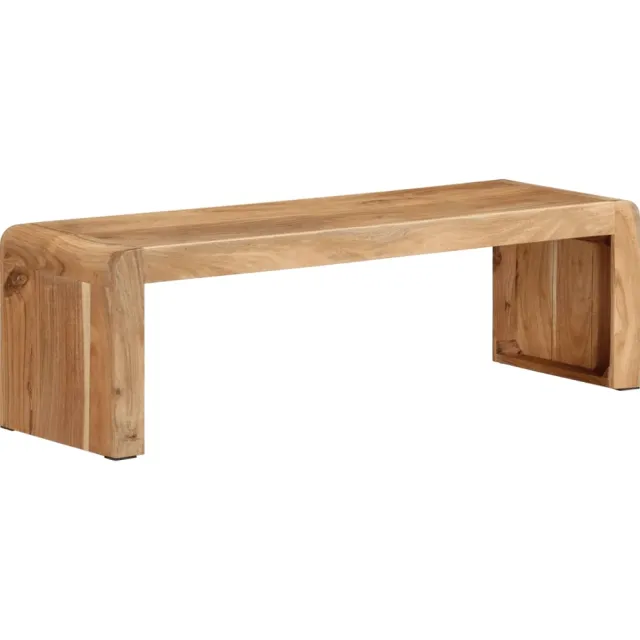 vidaXL Tv-meubel 110x33x33 cm massief acacoahout Bruin