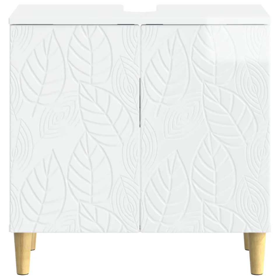 vidaXL Badkamer wastafelkast DELFT Hoogglans Wit 59,5 x 31,5 x 59 cm, foto 4