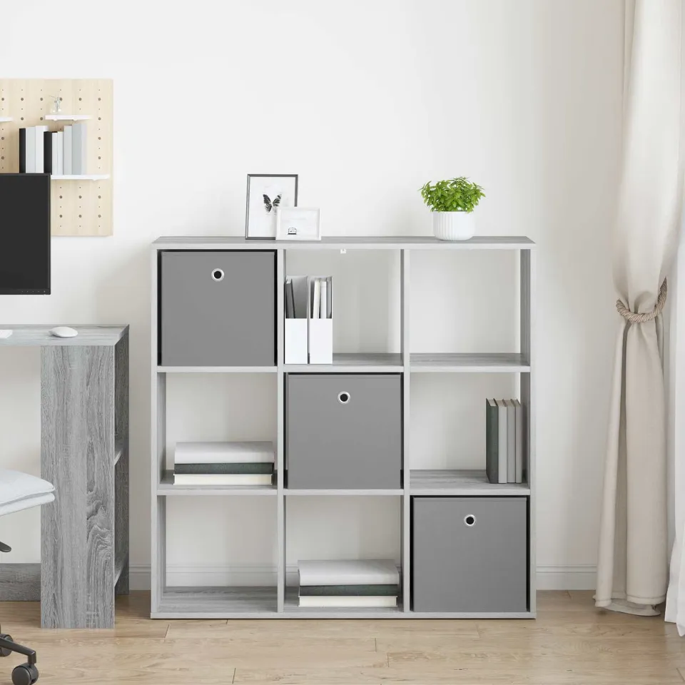 vidaXL Dressoir Grijs Sonoma 102 x 31 x 99,5 cm, foto 3