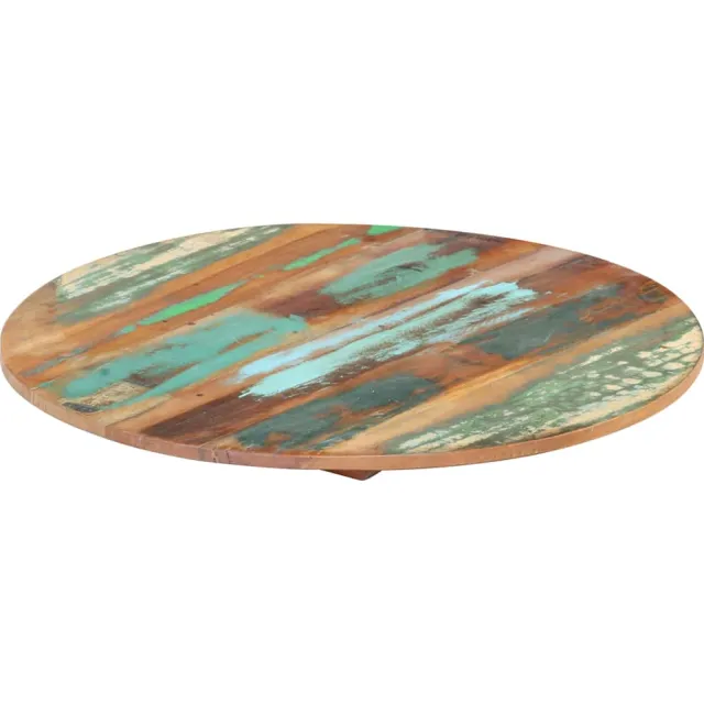 vidaXL Tafelblad rond 15-16 mm 40 cm massief gerecycled hout Meerkleurig