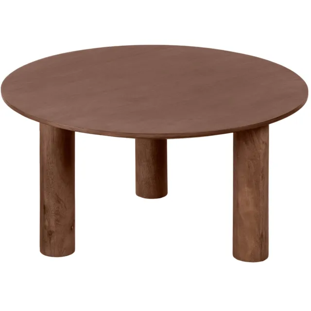 Lewis & Loft Salontafel Lian - FSC Mangohout - Rond ⌀70 cm - Bruin