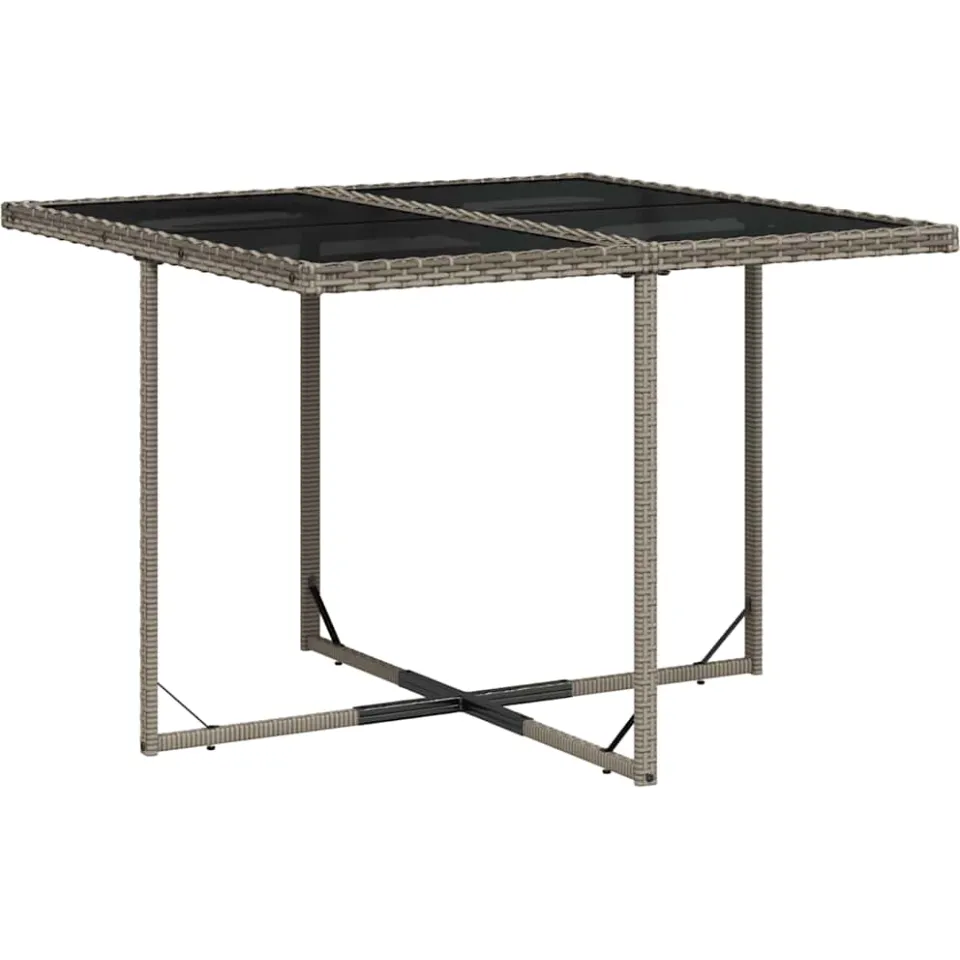 vidaXL 9-delige tuinset met kussens, grijs polyrotan, foto 4
