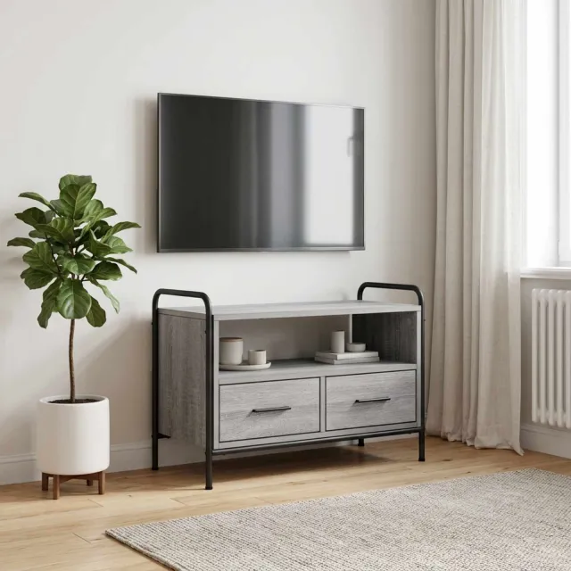 vidaXL Tv-meubel 67,5 x 33 x 50 cm Grijs Sonoma Bewerkt hout