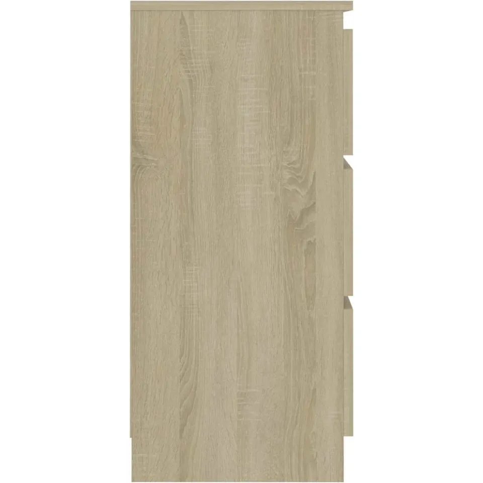 vidaXL Dressoir 60x35x76 cm bewerkt hout sonoma eikenkleurig, foto 4