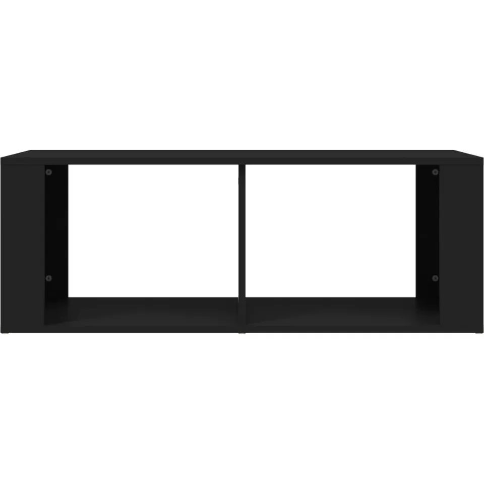 vidaXL Salontafel 100x50x36 cm bewerkt hout zwart
