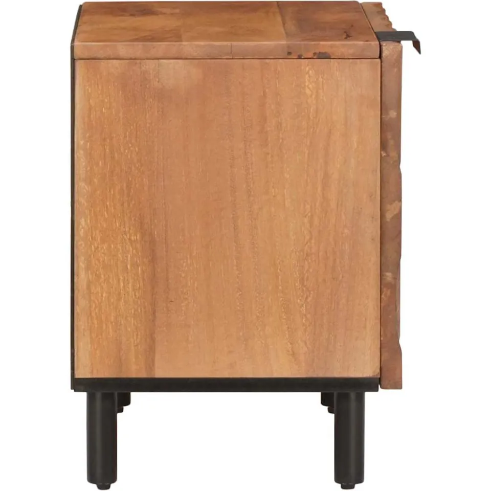 vidaXL Nachtkastje Bruin 40 x 33 x 46 cm Massief Mango Hout, foto 4