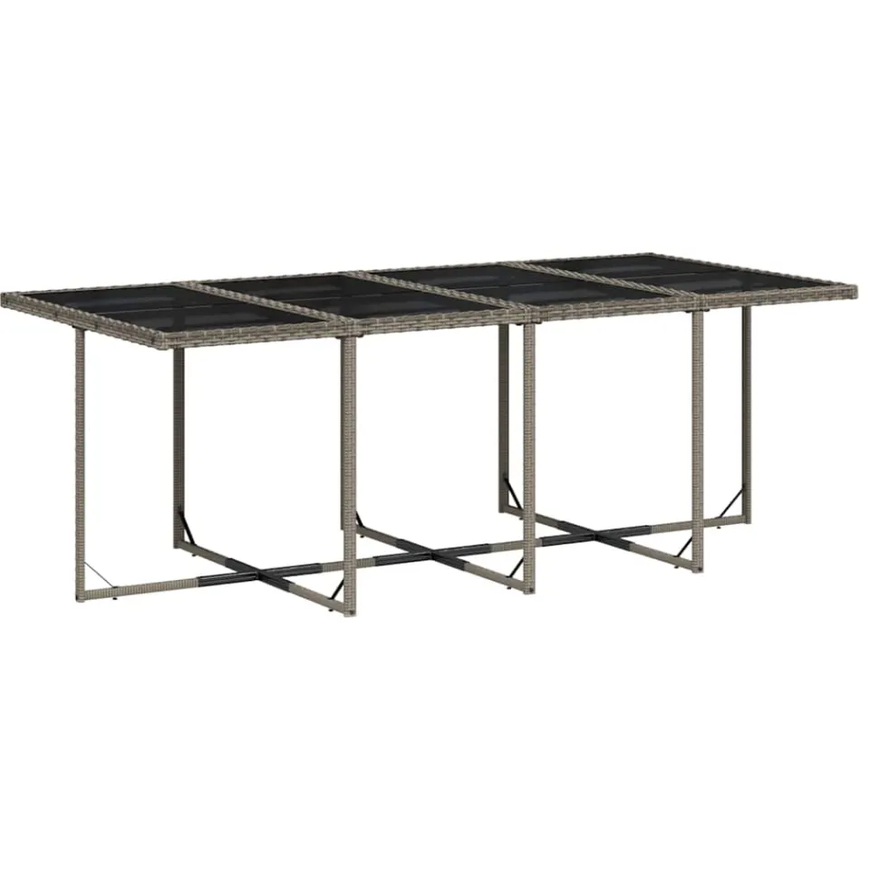vidaXL 13-delige Tuinset met kussens poly rattan grijs, foto 4