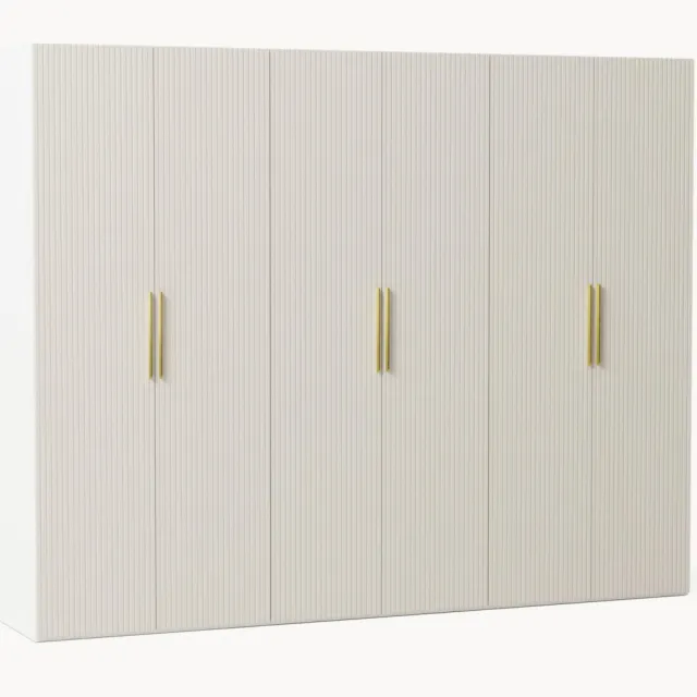 Westwing Collection Modulaire draaideurkast Simone, 300 cm breed, diverse varianten Beige