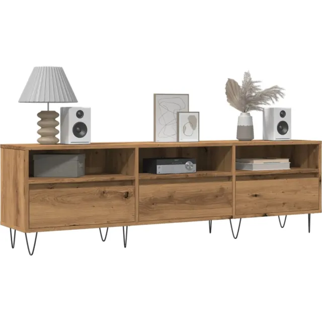 vidaXL Tv-meubel 150x30x44,5 cm bewerkt hout oud houtkleurig bruin