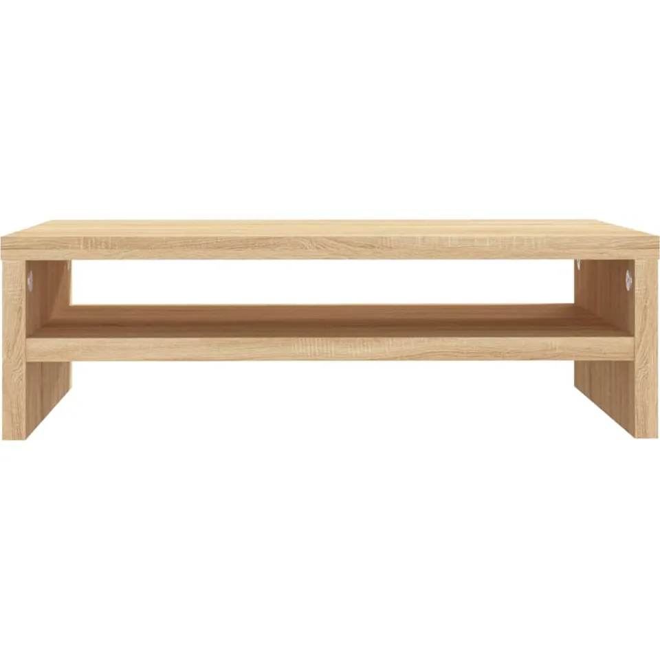 vidaXL Monitorstandaard 42x24x13 cm bewerkt hout sonoma eikenkleurig Bruin